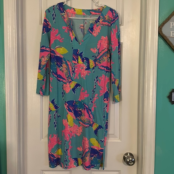 Host Pick 🎉 Lilly Pulitzer Rivas Dress in Sandstorm NWOT sz small - Picture 2 of 5